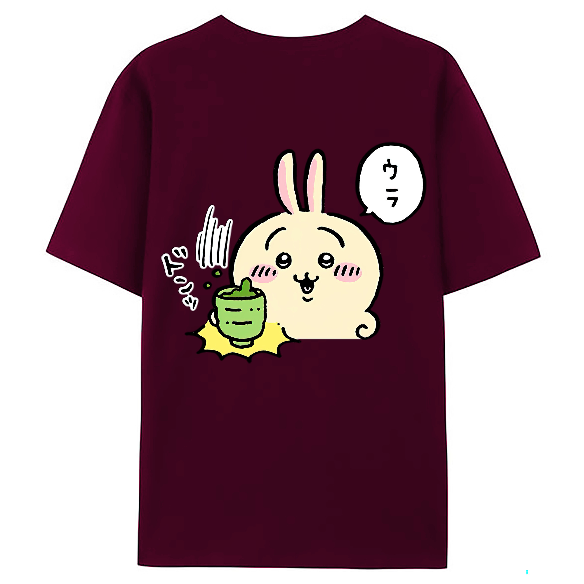 （画像用） ちいかわ うさぎ Chii-kawa usagi レディース半袖Tシャツ(バックプリント)
